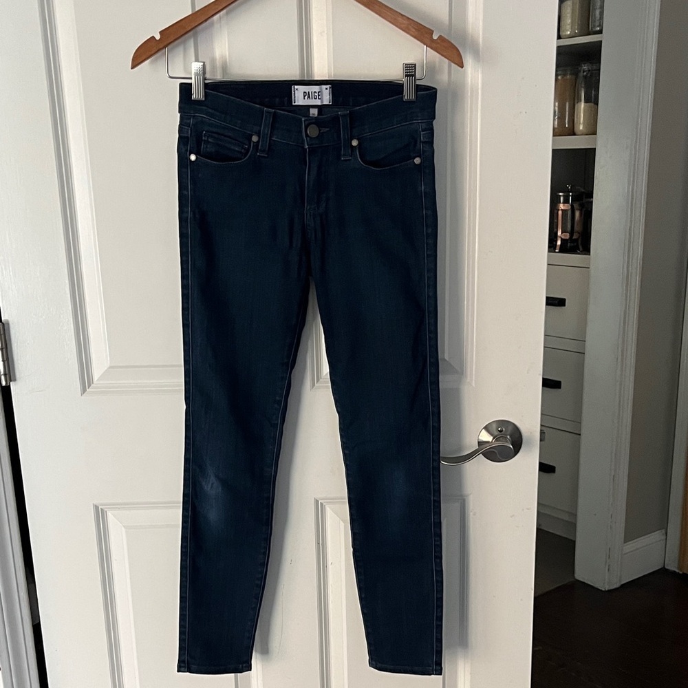 PAIGE Indigo Verdugo Ankle skinny stretch Denim Jeans Sz 26